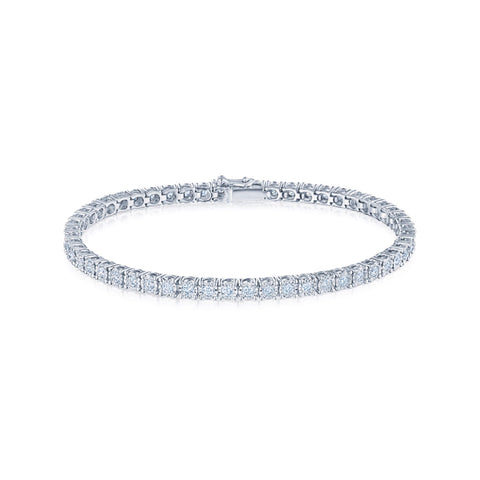 Kwiat Sunburst Line Bracelet-Kwiat Sunburst Line Bracelet - B-19585-0-DIA-18KW