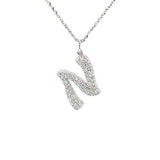 Letter "N" Diamond Necklace -