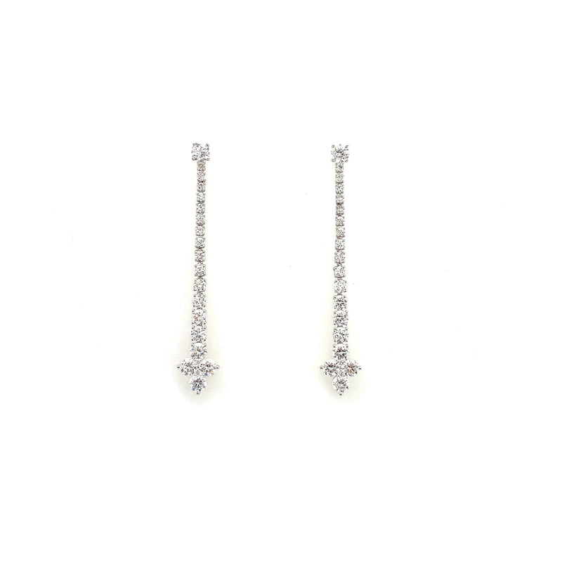 Long Diamond Drop Earrings-Long Diamond Drop Earrings - DETIJ01571