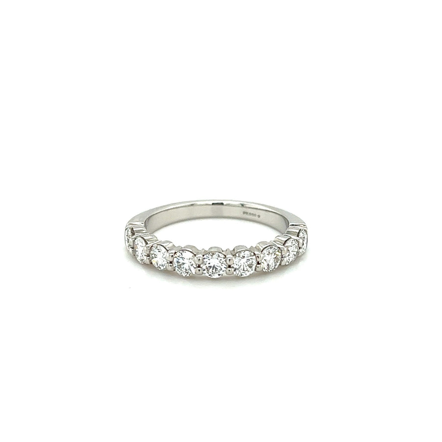 Memoire 9 Stone Diamond Half Way Band