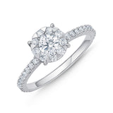 Memoire Diamond Bouquet Engagement Ring-Memoire Diamond Bouquet Engagement Ring -