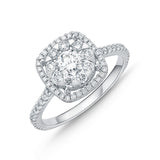 Memoire Diamond Bouquet Engagement Ring-Memoire Diamond Bouquet Engagement Ring -