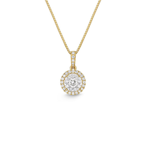 Memoire Diamond Bouquet Necklace-Memoire Diamond Bouquet Necklace -