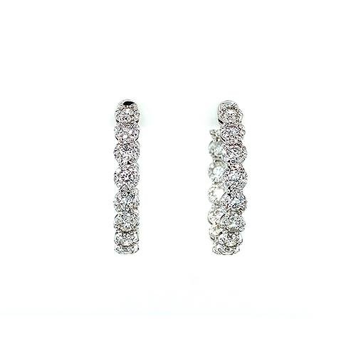 Memoire Diamond Hoop Earrings -