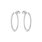 Memoire Diamond Hoop Earrings -
