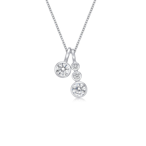 Memoire Diamond Necklace-Memoire Diamond Necklace -