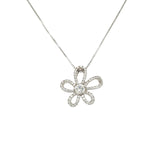 Memoire Flower Diamond Necklace-Memoire Flower Diamond Necklace - DNMEM01358