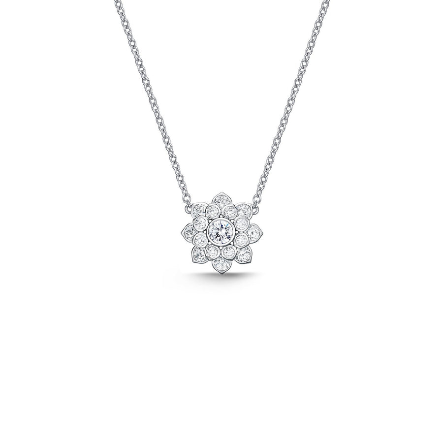 Memoire Lotus Diamond Necklace -