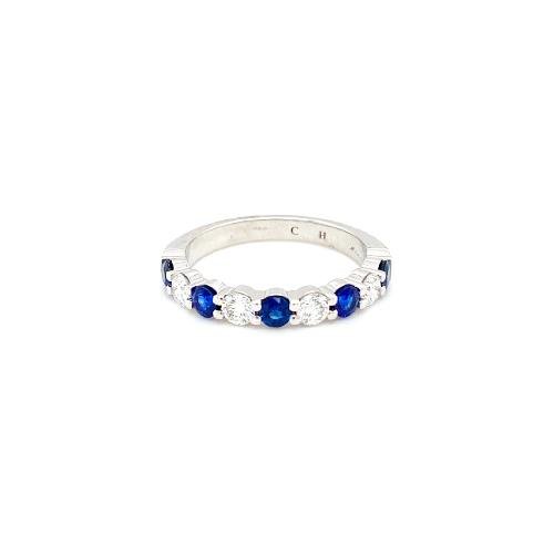 Memoire Sapphire Diamond Band -