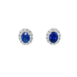 Memoire Sapphire Diamond Earrings-Memoire Sapphire Diamond Earrings -