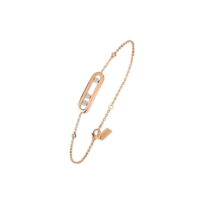 Messika Baby Move Bracelet-Messika Baby Move Bracelet in 18 karat rose gold with diamonds.