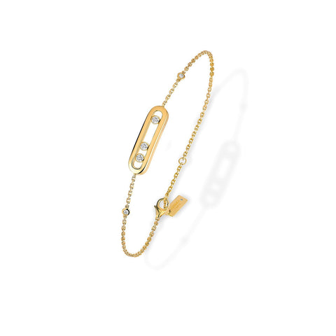 Messika Baby Move Bracelet-Messika Baby Move Bracelet in 18 karat yellow gold with diamonds.