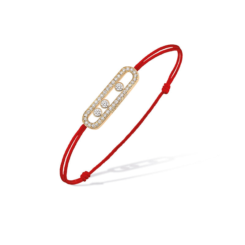 Messika Baby Move Pavé Bracelet Cordon-Messika Baby Move Pavé Bracelet Cordon - 12297-PG