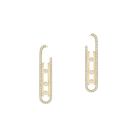 Messika Boucles D'oreilles Move 10th PM Diamond Earrings-Messika Boucles D'oreilles Move 10th PM Diamond Earrings -