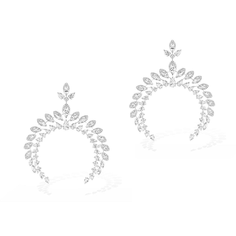 Messika Desert Bloom Wild Moon Earrings-Messika Desert Bloom Wild Moon Earrings -