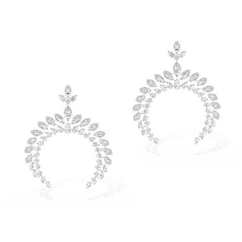 Messika Desert Bloom Wild Moon Earrings-Messika Desert Bloom Wild Moon Earrings -