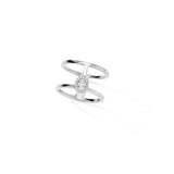 Messika Glam'Azone 2 Rows Ring-Messika Glam'Azone 2 Rows Ring -