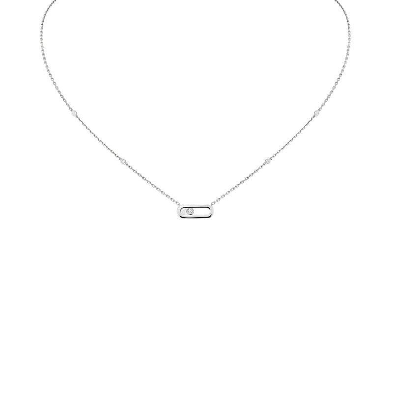 Messika Move Uno Necklace-Messika Gold Move Uno - 10053-WG
