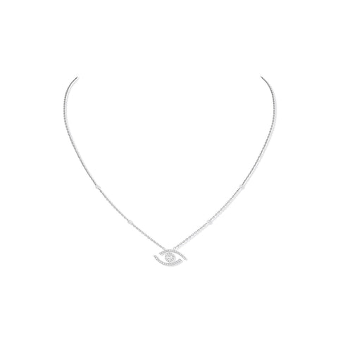 Messika Lucky Eye Diamond Necklace-Messika Lucky Eye Diamond Necklace - 07525-WG