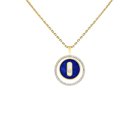 Messika Lucky Move PM Lapis Lazuli Necklace-Messika Lucky Move PM Lapis Lazuli Necklace - 11978-YG