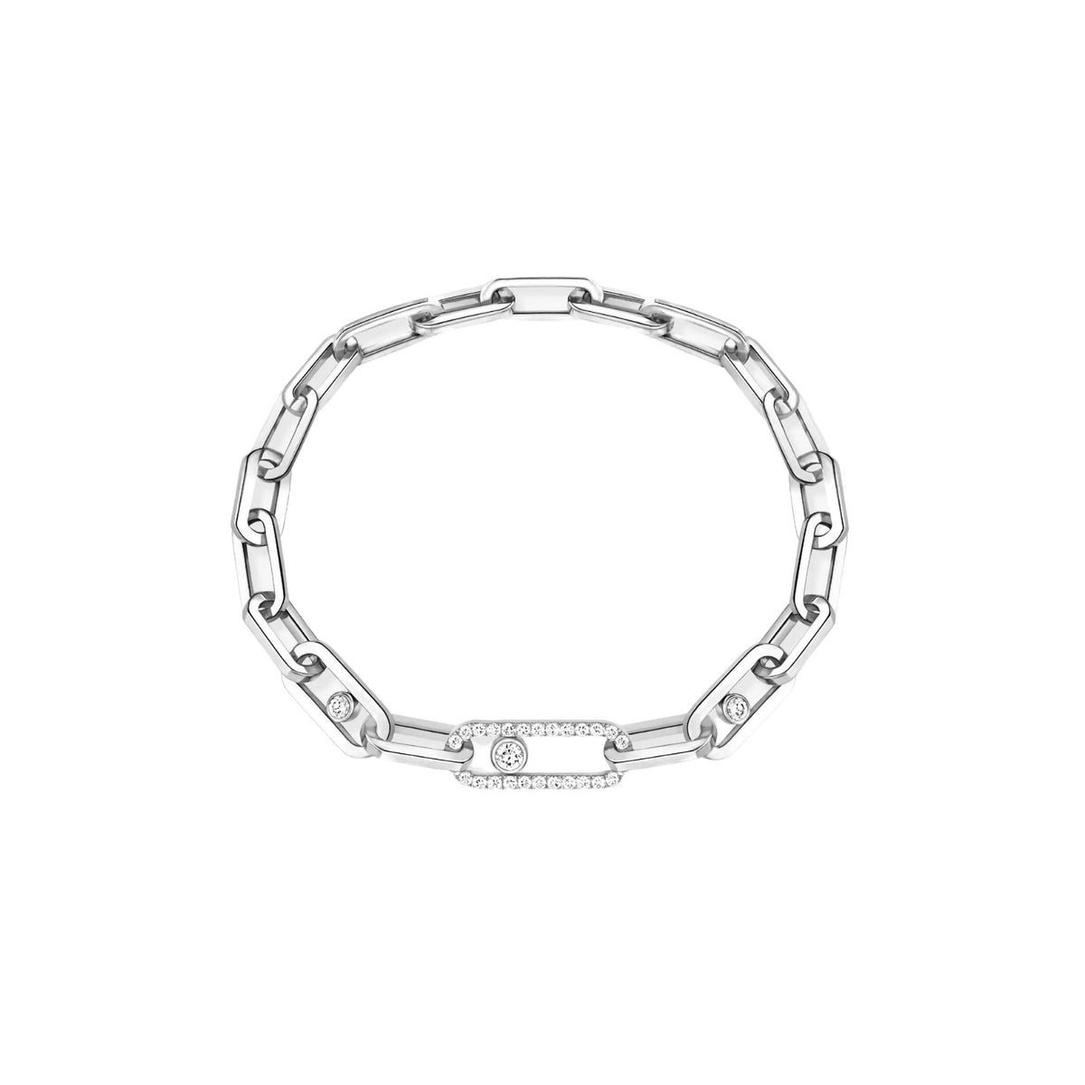 Messika Move Link Diamond Bracelet - 12576-WG
