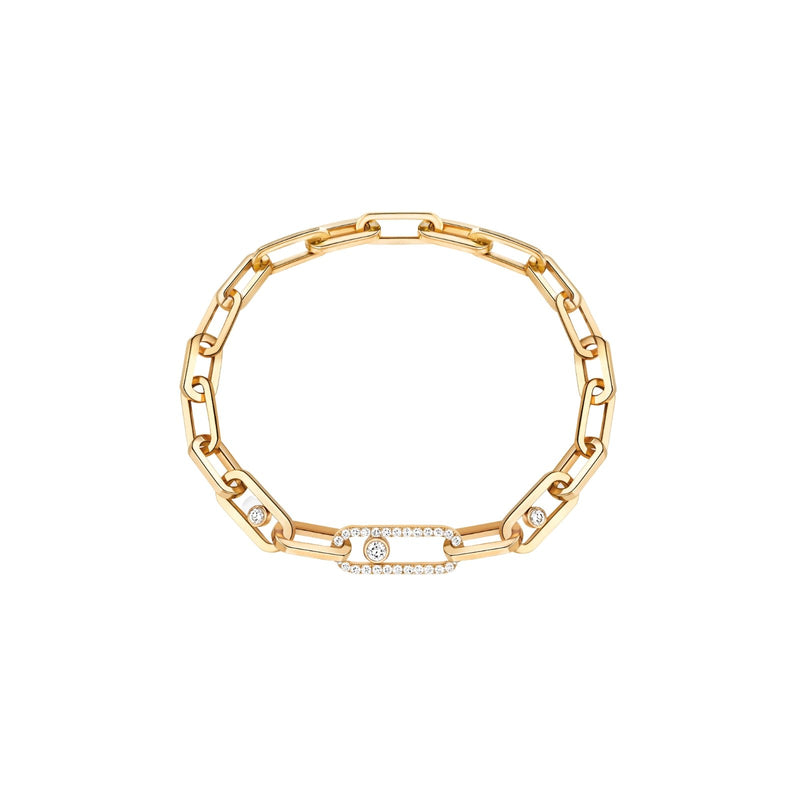 Messika Move Link Diamond Bracelet-Messika Move Link Diamond Bracelet - 12576-YG
