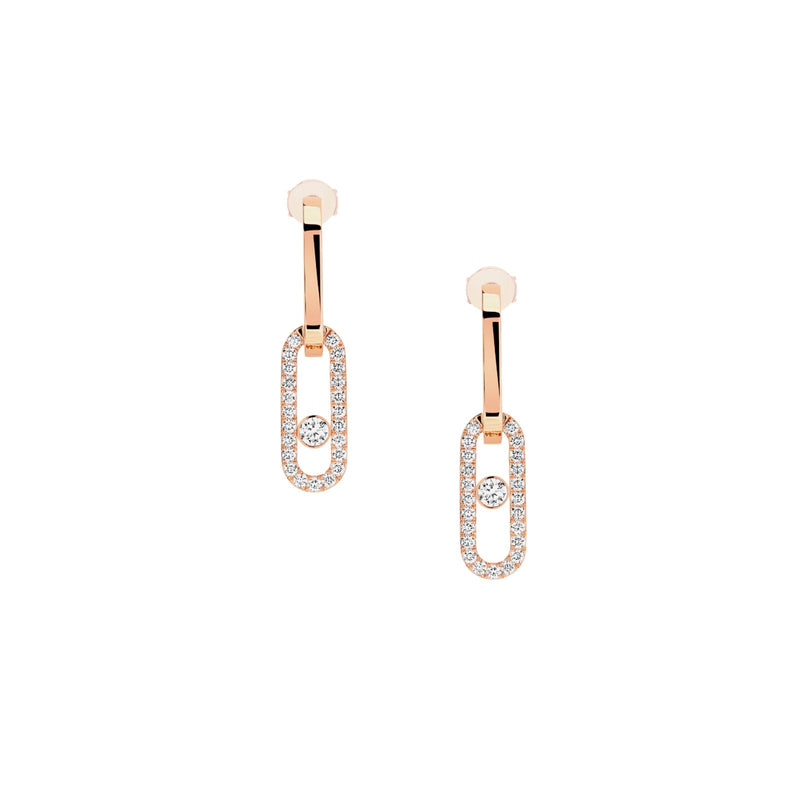 Messika Move Link Diamond Earrings-Messika Move Link Diamond Earrings - 12469-PG