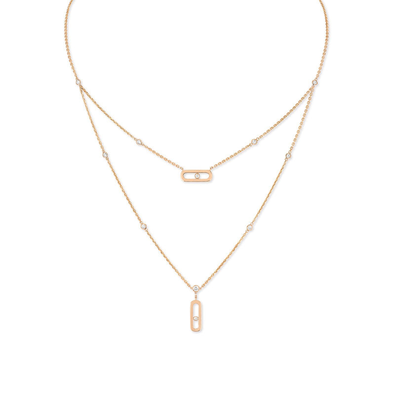 Messika Move Uno 2 Rows Necklace-Messika Move Uno 2 Rows Necklace -