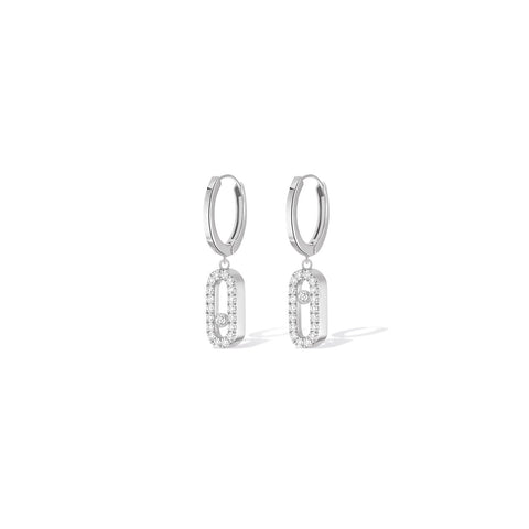 Messika Move Uno Diamond Hoop Earrings - 12037-WG