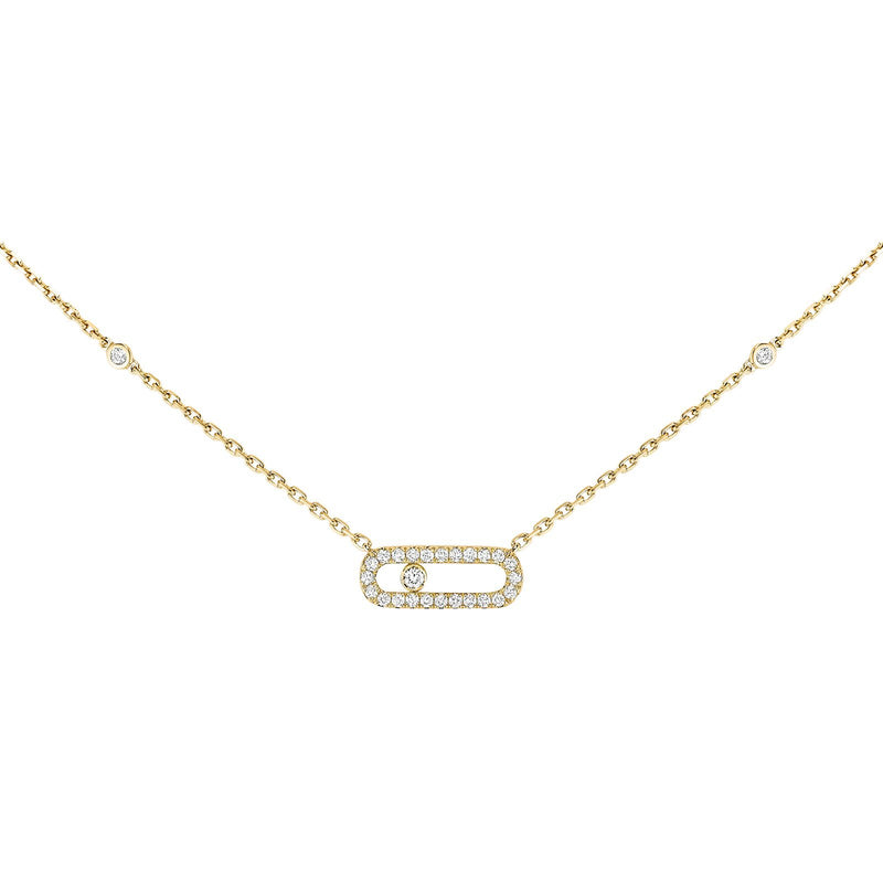 Messika Move Uno Necklace Pavé-Messika Move Uno Necklace -