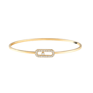 Messika Move Uno Pavé Flex Bangle-Messika Move Uno Pavé Flex Bangle - 11134-YG