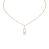 Messika Move Uno Pavé LM Necklace - 12058-PG