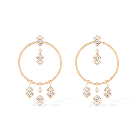 Messika My Soul Hoop Diamond Earrings-Messika My Soul Hoop Diamond Earrings -