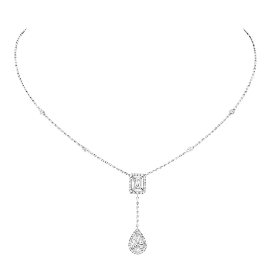Messika My Twin Tie Necklace - 06779-WG