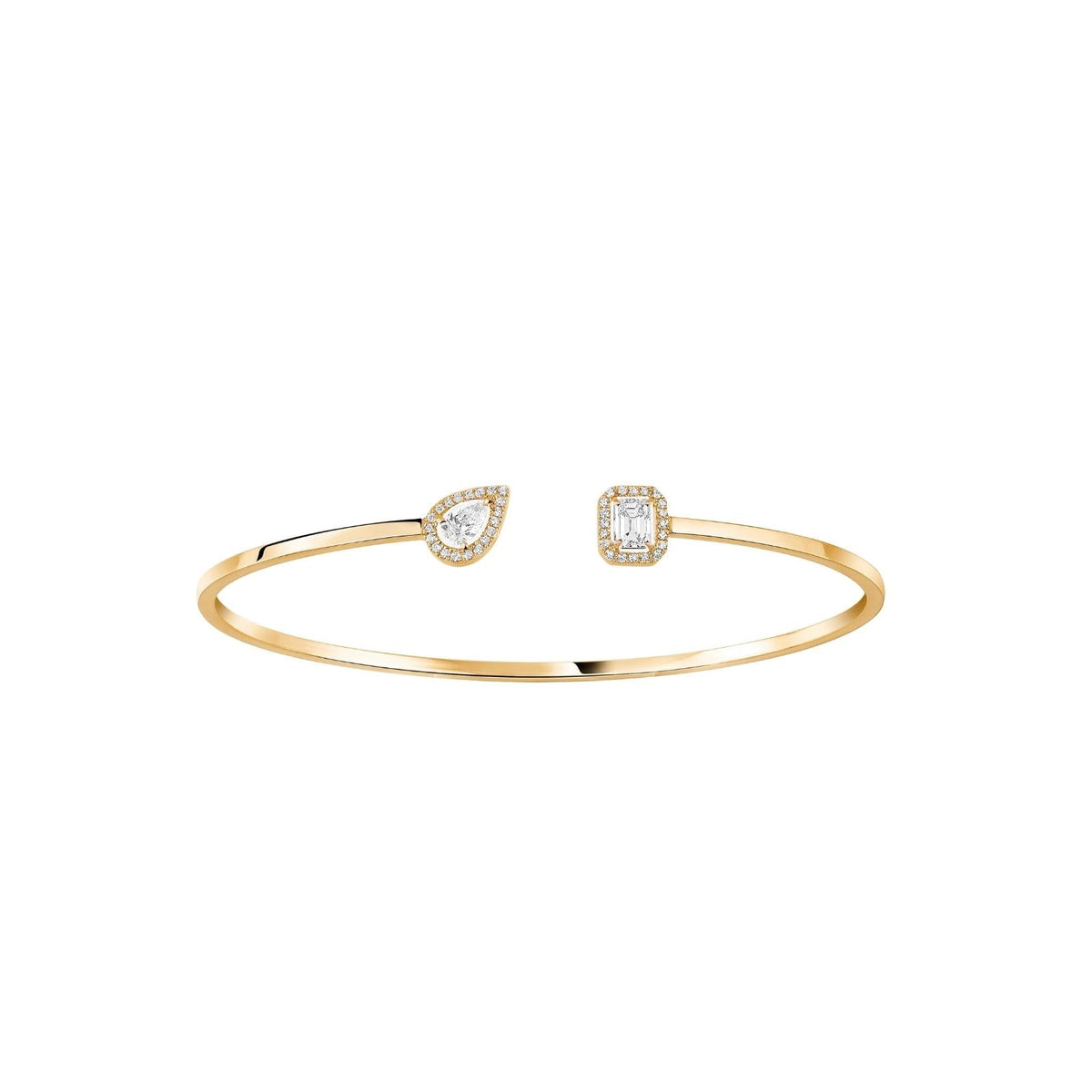 Messika My Twin Toi & Moi Thin Bangle - 07222-YG