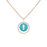 Messika Turquoise Lucky Move PM Necklace-Messika Turquoise Lucky Move PM Necklace - 11649-PG
