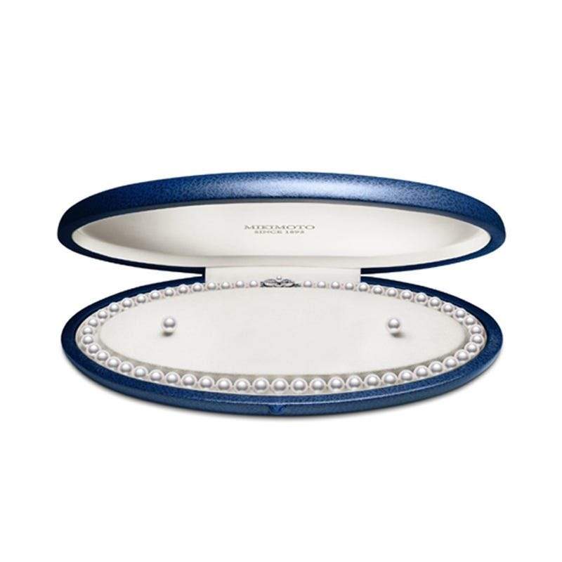 Mikimoto 18" Akoya Cultured Pearl Two-Piece Gift Set - UN70118VS1W2