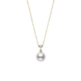 Mikimoto Akoya Cultured Pearl and Diamond Pendant-Mikimoto Akoya Cultured Pearl and Diamond Pendant - MPQ10149ADXK