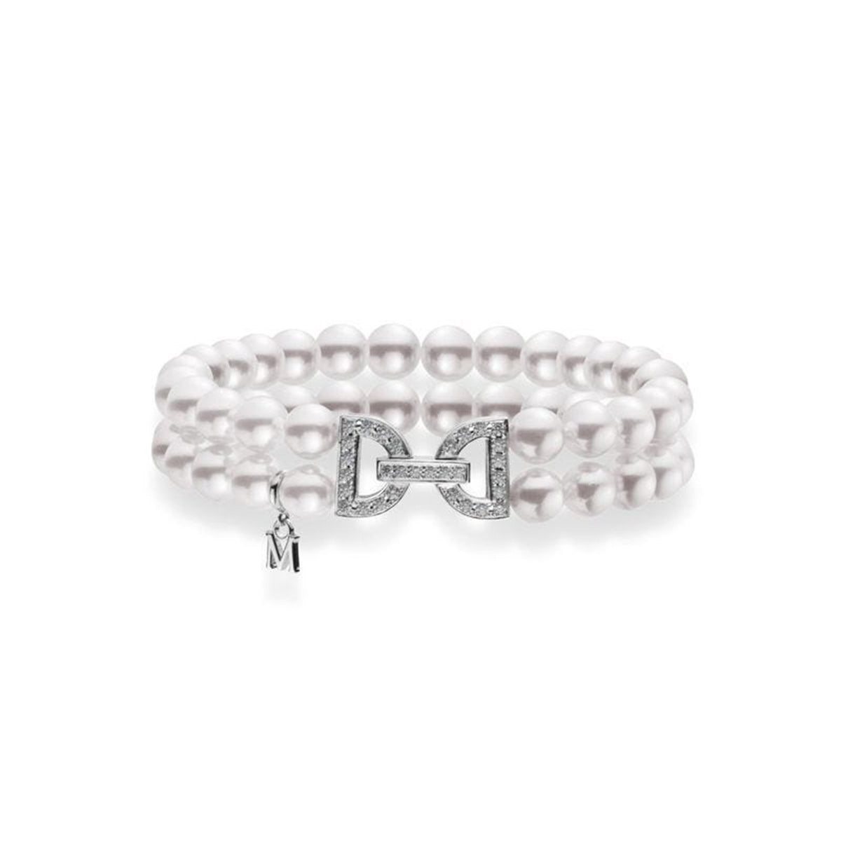 Mikimoto Akoya Cultured Pearl Double Row Bracelet -