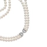 Mikimoto Akoya Cultured Pearl Double Strand Necklace-Mikimoto Akoya Cultured Pearl Double Strand Necklace - MZQ10054ADXW