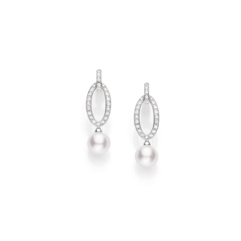 Mikimoto Akoya Cultured Pearl Earrings-Mikimoto Akoya Cultured Pearl Earrings - MEA10167ADXW