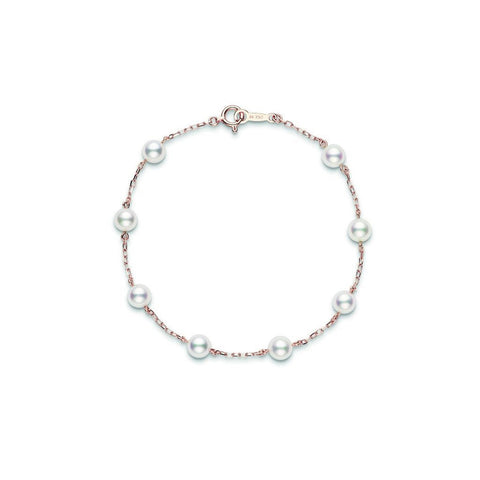 Mikimoto Akoya Cultured Pearl Station Bracelet-Mikimoto Akoya Cultured Pearl Station Bracelet - PD129Z