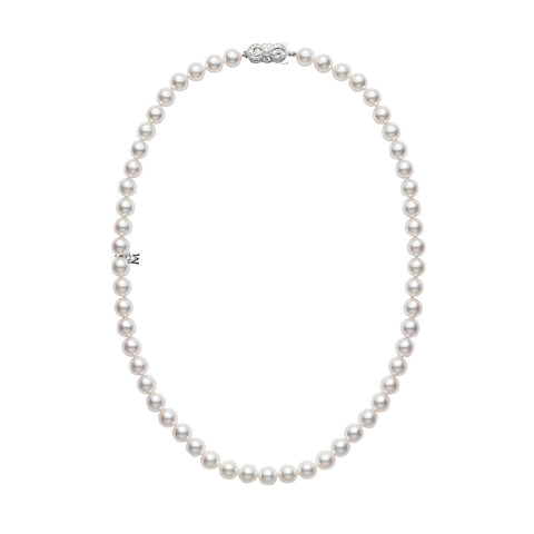 Mikimoto Akoya Cultured Pearl Strand 18" Necklace - U75118W