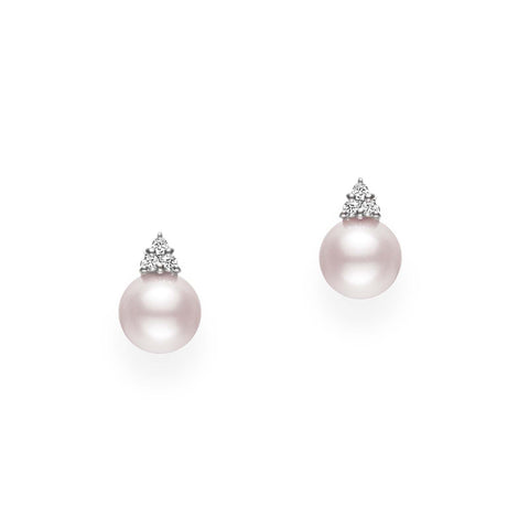 Mikimoto Akoya Cultured Pearl Stud Earrings-Mikimoto Akoya Cultured Pearl Stud Earrings - MEQ10140ADXW