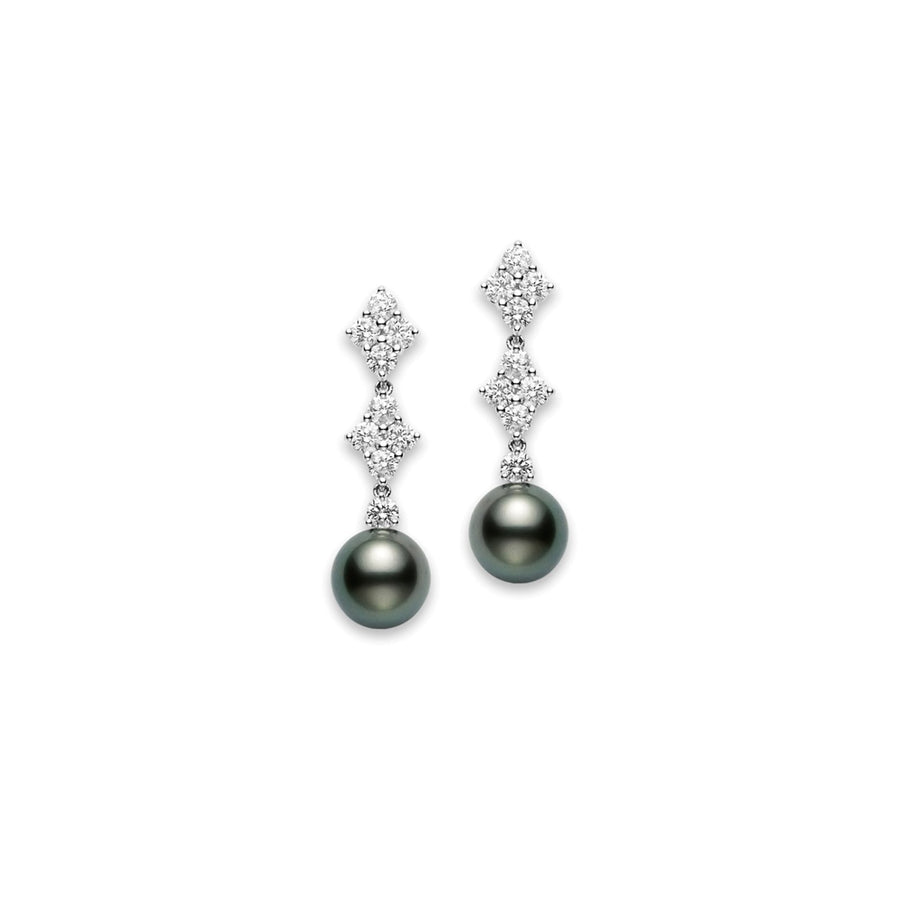 Mikimoto Black South Sea Cultured Pearl Earrings -