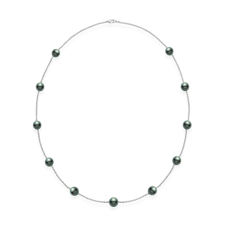 Mikimoto Black South Sea Cultured Pearl Necklace -