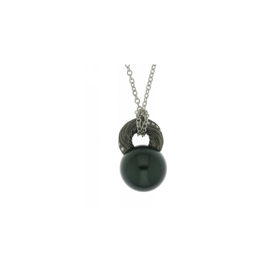 Mikimoto Black South Sea Cultured Pearl Necklace - MPE10017BDXW
