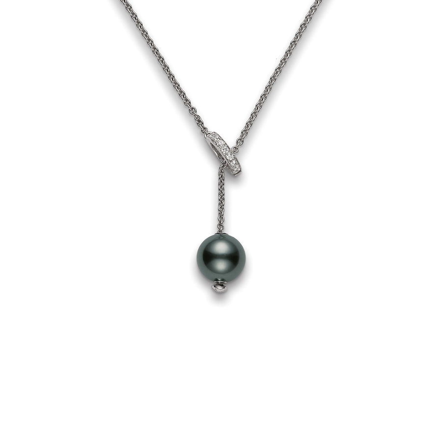 Mikimoto Black South Sea Cultured Pearl Necklace -