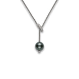 Mikimoto Black South Sea Cultured Pearl Necklace-Mikimoto Black South Sea Cultured Pearl Necklace -