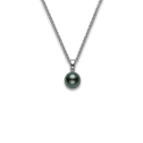 Mikimoto Black South Sea Cultured Pearl Necklace-Mikimoto Black South Sea Cultured Pearl Necklace -